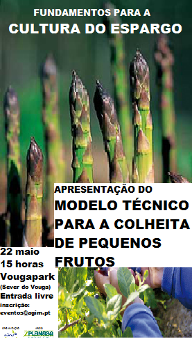 Palestra sobre a cultura do espargo e apresentação do Modelo Técnico para a colheita de pequenos frutos