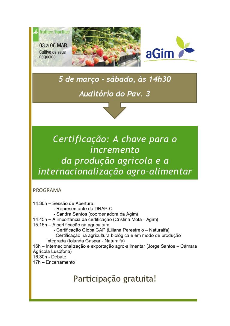 Certificação e exportação agro-alimentar em debate