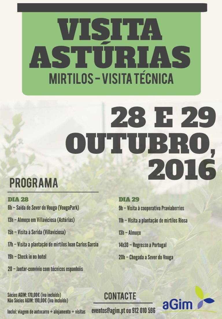 Visita técnica da cultura do mirtilo às Astúrias