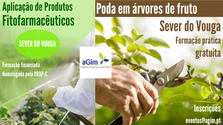 Formações gratuitas em Aplicação de Produtos Fitofarmacêuticos e em Poda em árvores de fruto